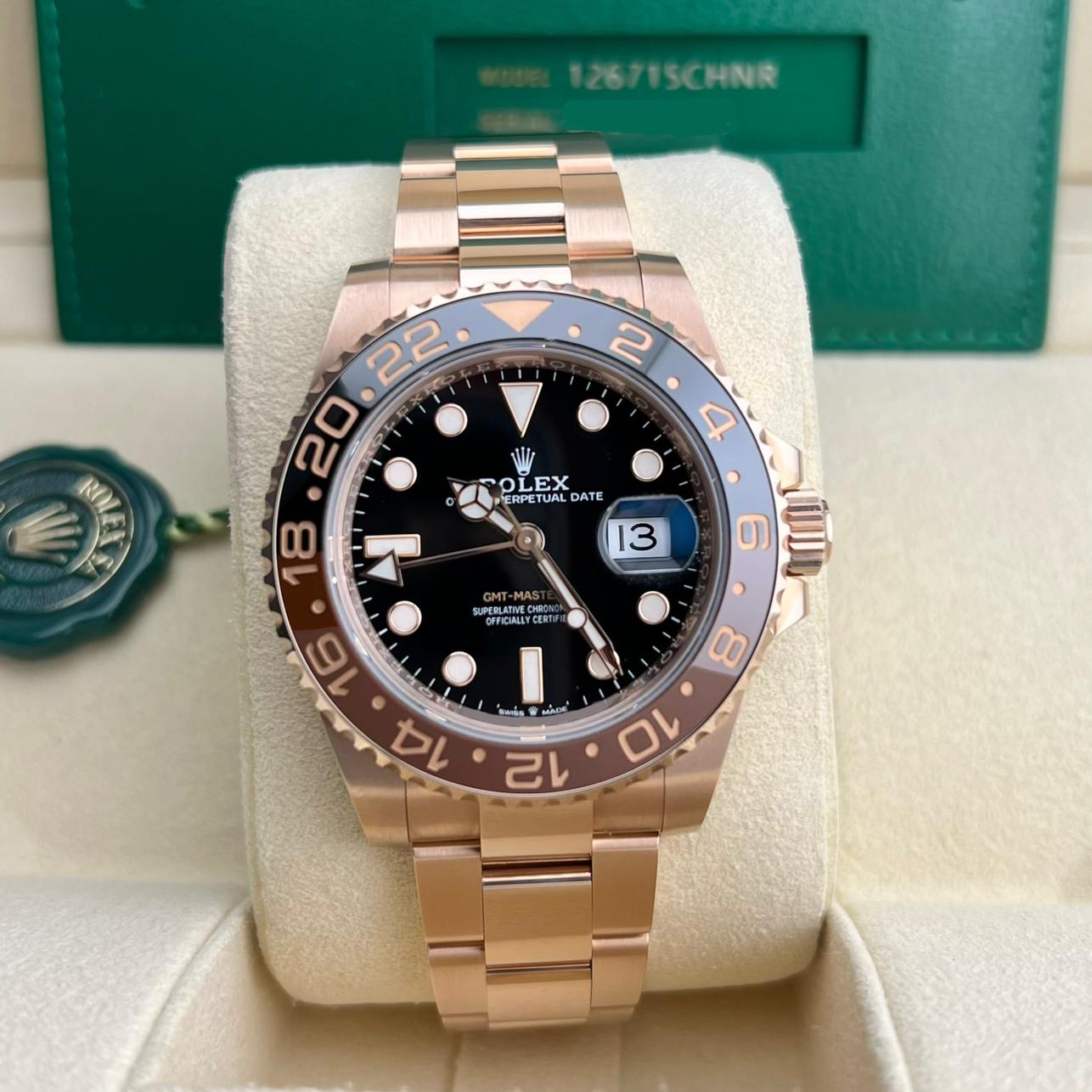 Rolex GMT-Master II – Root Beer Full Rose Gold –