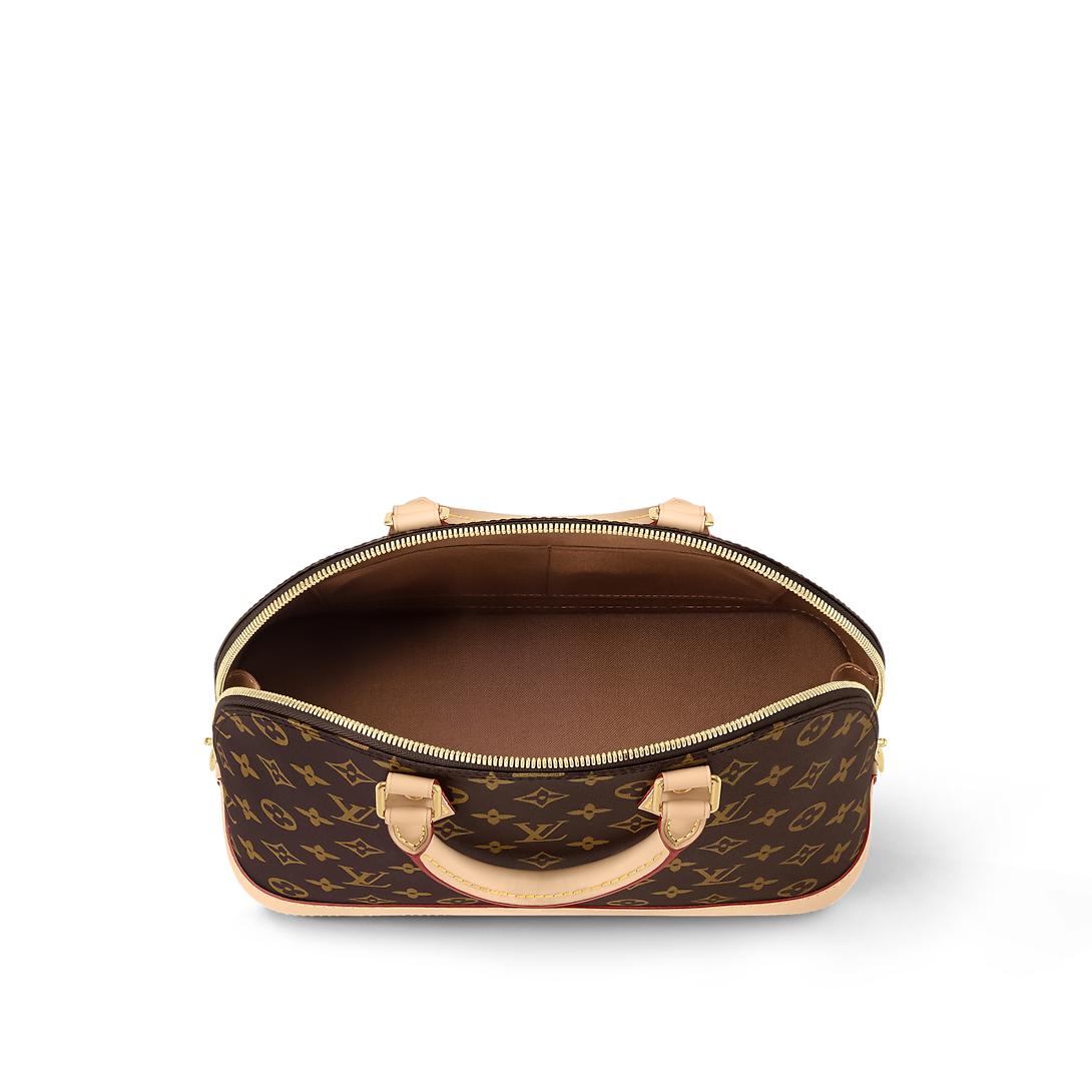 LV Alma BB handbag in Monogram coated canvas