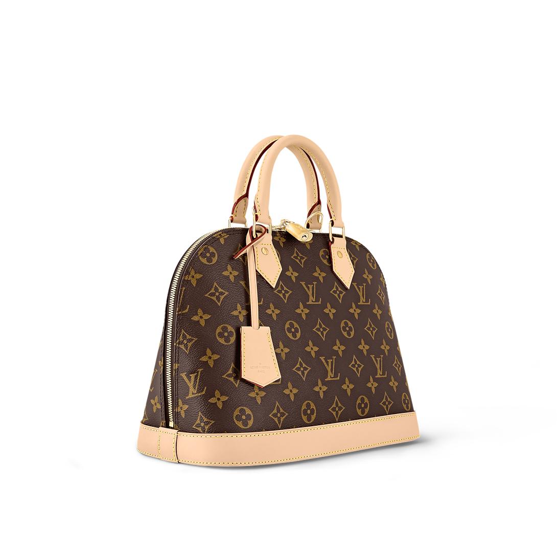 LV Alma BB handbag in Monogram coated canvas