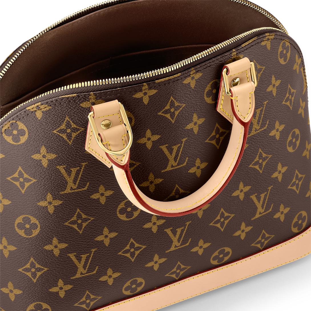 LV Alma BB handbag in Monogram coated canvas