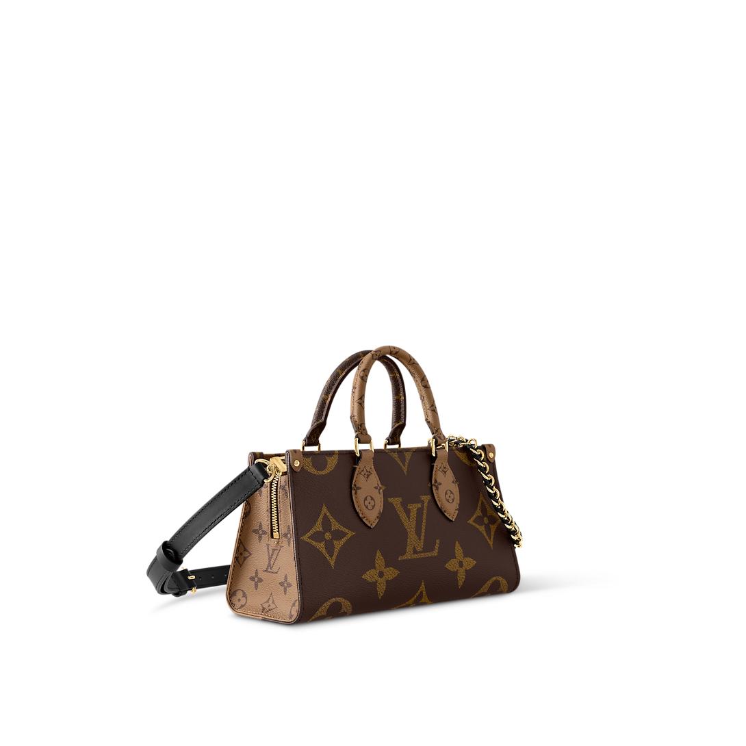 OnTheGo East West bag in Monogram Giant Reverse coated canvas