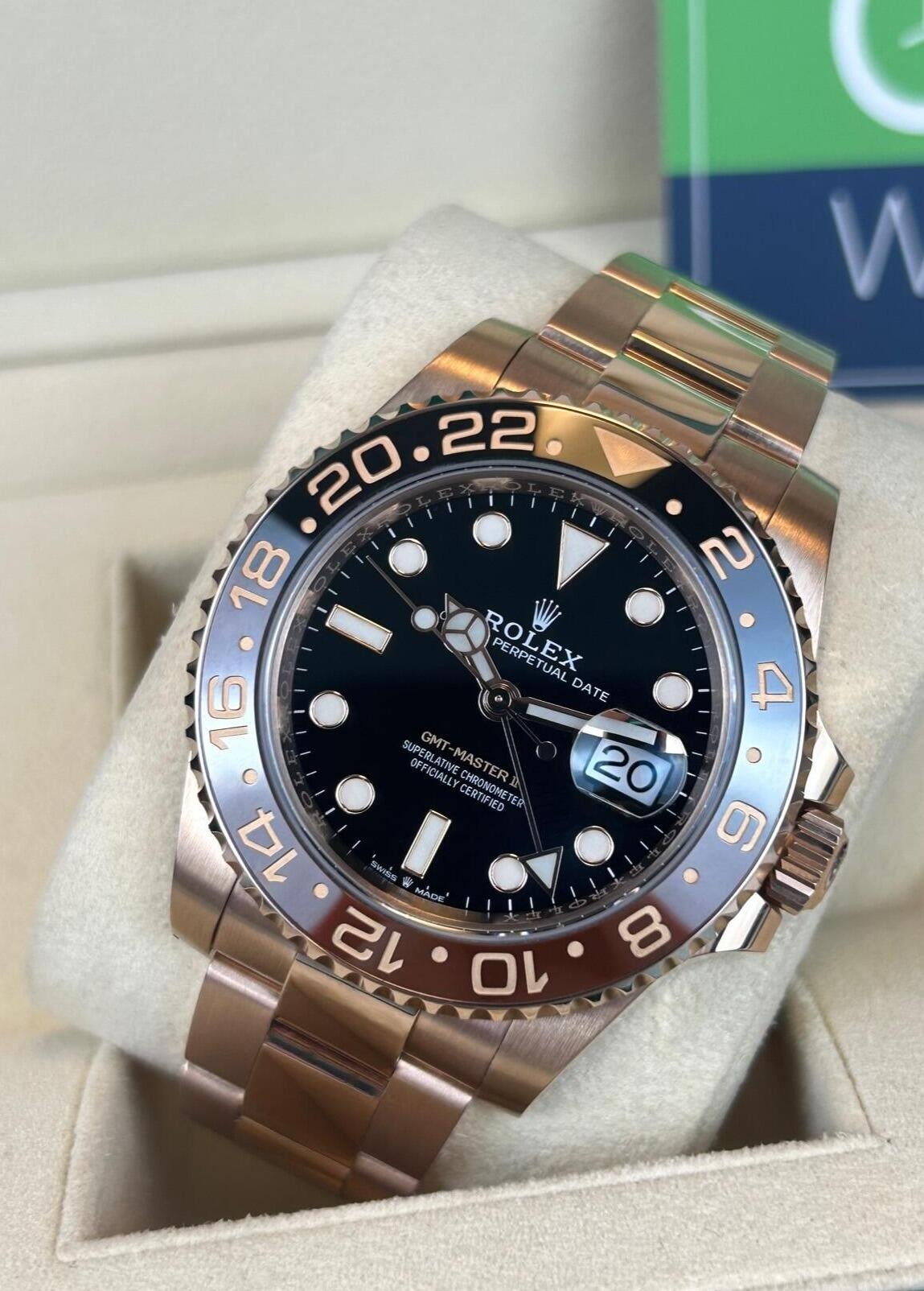 Rolex GMT-Master II – Root Beer Full Rose Gold –