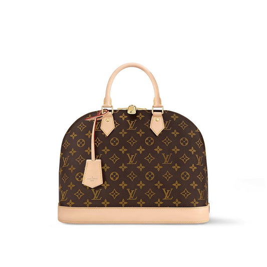 LV Alma BB handbag in Monogram coated canvas