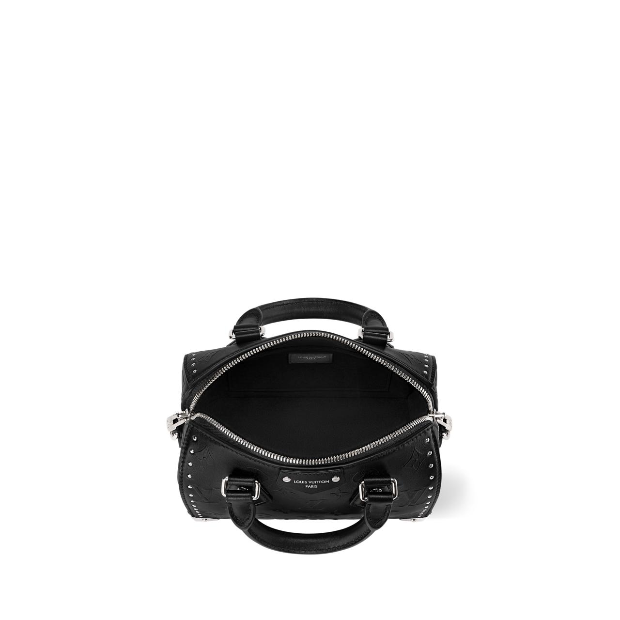 Speedy Trunk 20 bag in black with silver-toned hardware