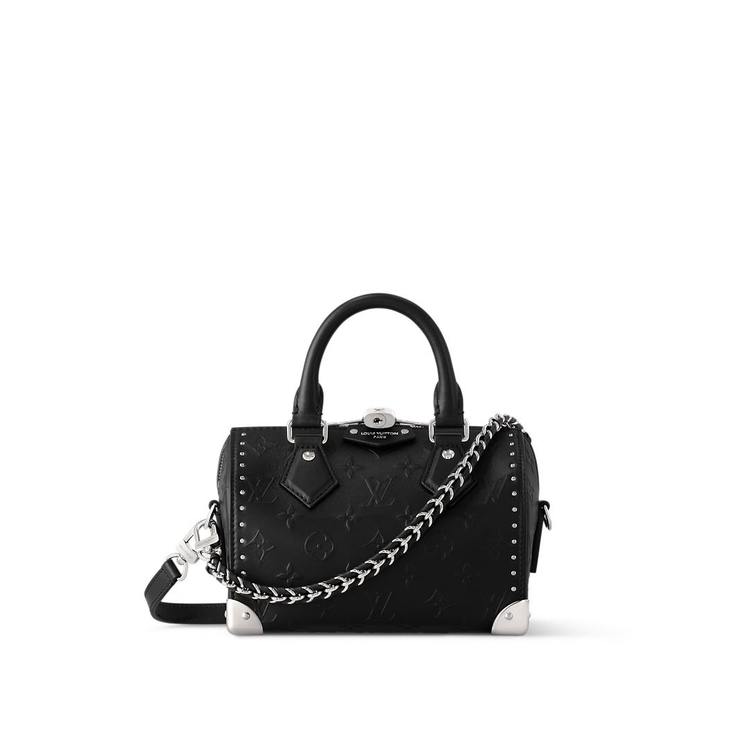 Speedy Trunk 20 bag in black with silver-toned hardware
