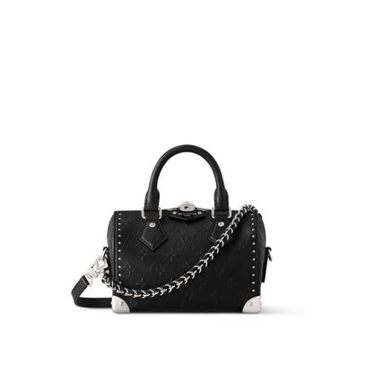Speedy Trunk 20 bag in black with silver-toned hardware