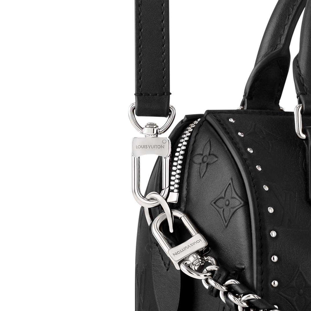 Speedy Trunk 20 bag in black with silver-toned hardware