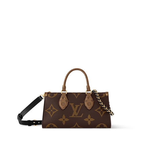 OnTheGo East West bag in Monogram Giant Reverse coated canvas