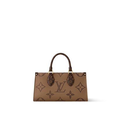 OnTheGo East West bag in Monogram Giant Reverse coated canvas
