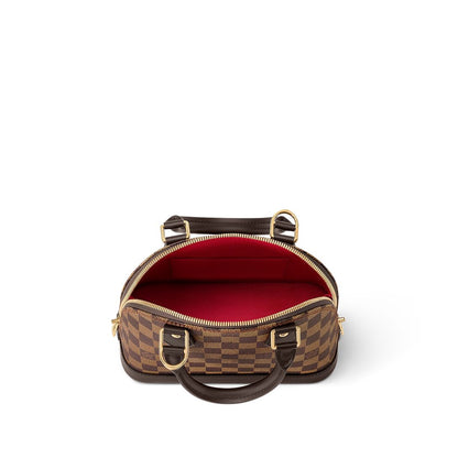 Alma BB handbag in Damier Ebene canvas