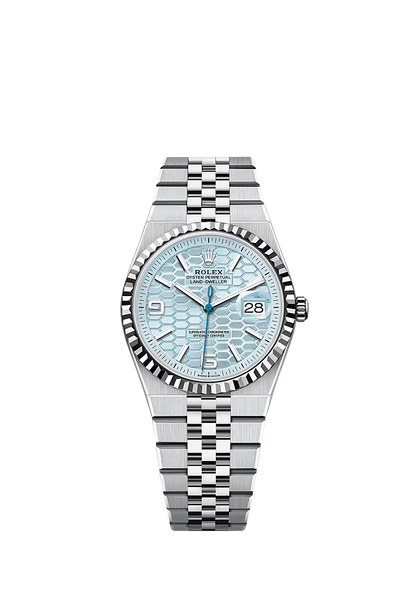 Rolex Land-Dweller 40mm Platinum Ice Blue Dial watch